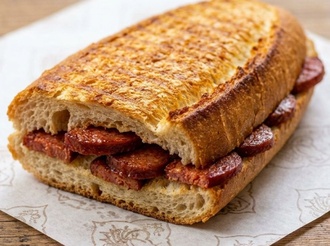 Yarım Ekmek Arası Dana Sucuk Tost görseli