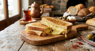 Büfe Dilimli Ekmek Arası Kaşarlı Tost görseli