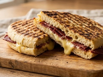 150 Gr.bazlama Ekmek,kaşarlı & Pastırmalı Tost görseli