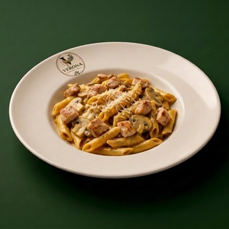 Köri Soslu Penne Chicken görseli