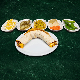 Cheddar Peynirli Et Tantuni Dürüm 90Gr görseli