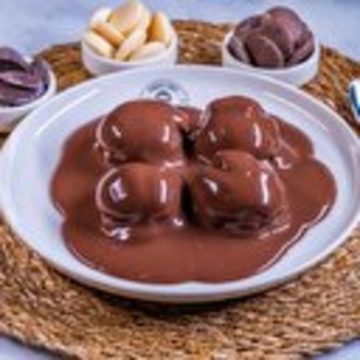 Siyah Çikolatalı Profiterol (900 Gr) (18 Adet) görseli