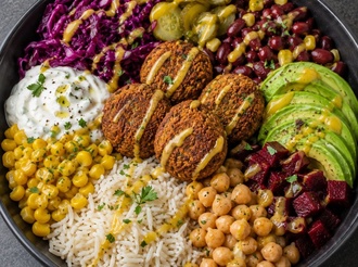 Falafel Bowl (630 Kcal) görseli