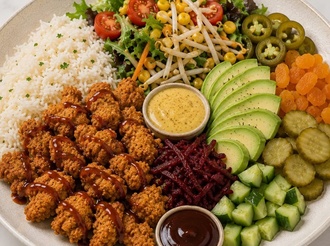 Çıtır Tavuk Bowl (690 Kcal) görseli