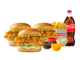 3'Lü Tenders Burger Menü görseli