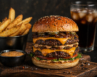 Moon Deluxe Burger+patates Kızartması görseli