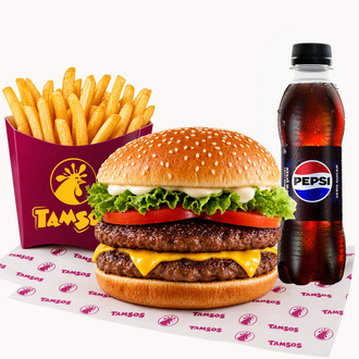 Double Köfte Burger Menü görseli
