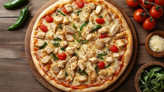 Tavuklu Pizza (Orta Boy) görseli