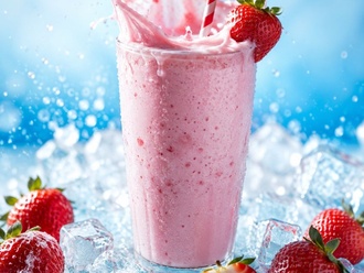 Çilekli Milkshake görseli