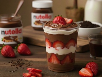 (10 Oz.) Nutella'lı Çilekli Mag görseli