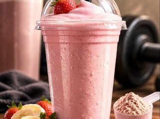 Çilekli Protein Shake görseli