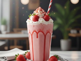 Çilekli Milkshake görseli