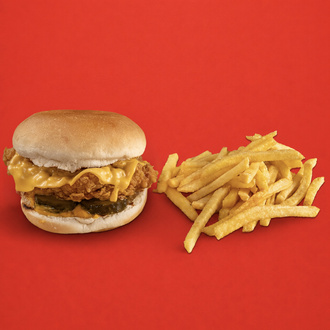 Crunchy Cheesy Burger görseli