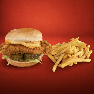 Özel Soslu Çıtır Tavuk Burger görseli