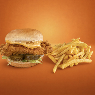 Özel Soslu Çıtır Tavuk Burger görseli