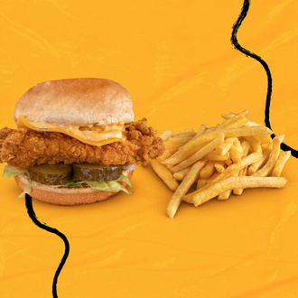 Özel Soslu Çıtır Tavuk Burger görseli