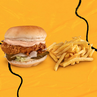 Sriracha Soslu Çıtır Tavuk Burger görseli