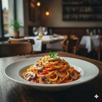 Domates Soslu Tagliatelle görseli