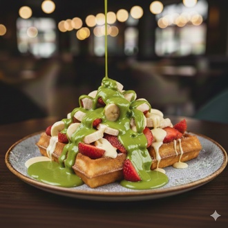 Roma Waffle (Çilek/muz/fıstıklı Sos) görseli