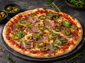 Roast Beef Pizza (30 Cm.) (Orta Boy) (1250 Kcal) görseli