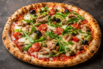 Ton Balıklı & Zeytinli Pizza (30 Cm.) (Orta Boy) (1450 Kcal) görseli