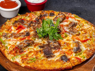 Kavurmalı Pizza (30 Cm.) (Orta Boy) (1550 Kcal) görseli