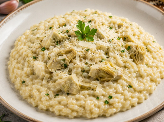Risotto Ai Carciofi (Vejeteryan) (1170 Kcal) görseli