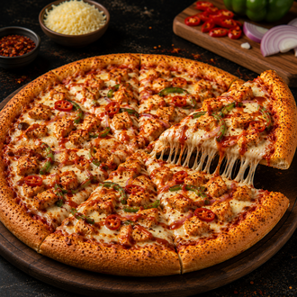 Acılı Tavuklu Pizza görseli
