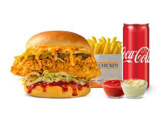 Acılı Chicken Burger Menü görseli