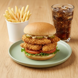 Double Tavuk Burger Menü görseli