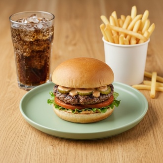 Klasik Burger Menü görseli