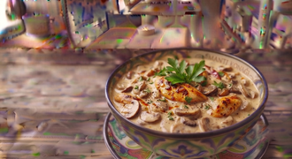 Kremalı Mantarlı Tavuk görseli