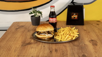 Mushroom Smash Burger Coca-cola Menü görseli