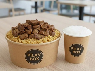 Xxl Bulgur Üstü Patatesli Dana Arnavut Ciğeri + Ayran görseli