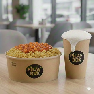 Xxl Bulgur Üstü Nohut Yemeği + Ayran görseli