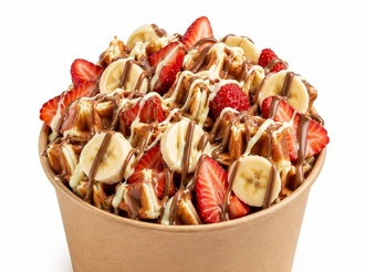 Strawberry & Banana Waffle görseli