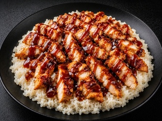 Barbekü Soslu Tavuklu Pilav görseli