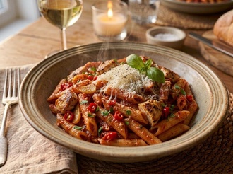 Tavuklu Penne Arrabbiata görseli