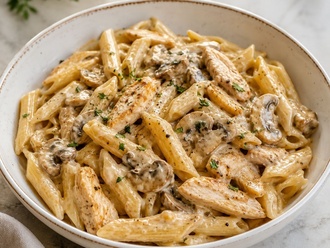 Kremalı Mantar Soslu Tavuklu Penne görseli