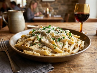 Kremalı Mantar Soslu Penne görseli