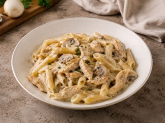 Kremalı Mantar Soslu Tavuklu Penne görseli
