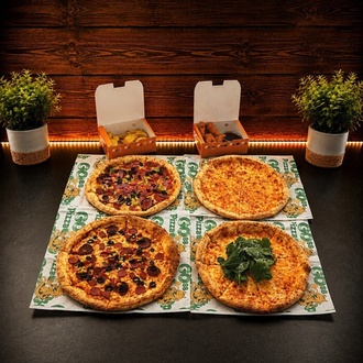 4 Adet Büyük Boy Pizza + Çıtır Tavuk Finger + Elma Dilim Patates görseli