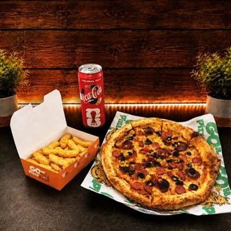 Küçük Boy Pizza+elma Dilim Patates+kutu İçecek görseli