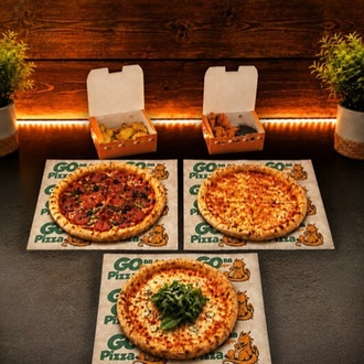 3 Adet Büyük Boy Pizza + Çıtır Tavuk Finger + Elma Dilim Patates görseli