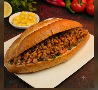 Tam Ekmek Arası Tavuk Tantuni görseli