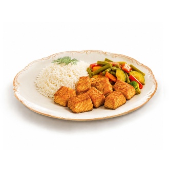 Fırınlanmış Norveç Somon Ve Basmati Pilavı görseli