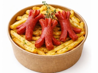 Sosis Ve Patates Tabağı görseli