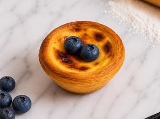 Yaban Mersinli Pastel De Nata görseli