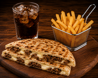 Kavurmalı Kaşarlı Bazlama Tost Menü görseli