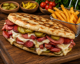 Bazlama Kumru Tost Ve Çıtır Patates görseli